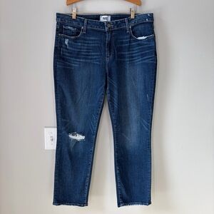 PAIGE Brigitte Distressed Boyfriend Jeans